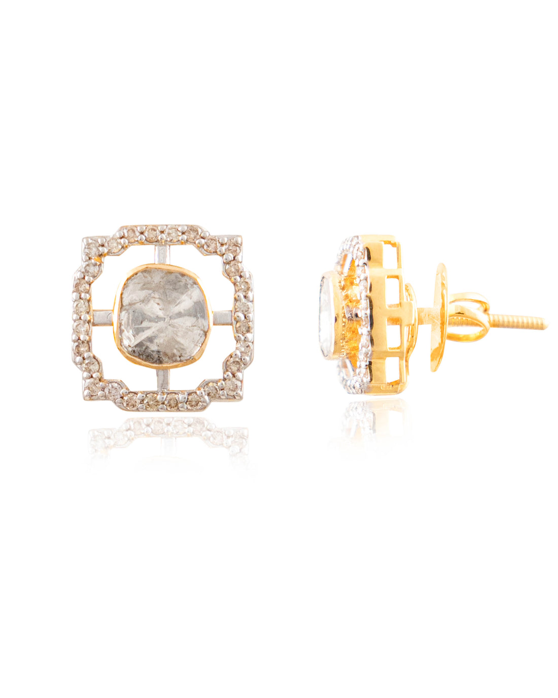 Priyanshi Pendant And Vidya Tops Polki And Diamond Set