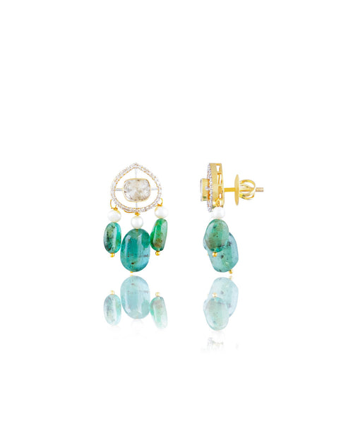 Neelam Polki And Diamond Tops