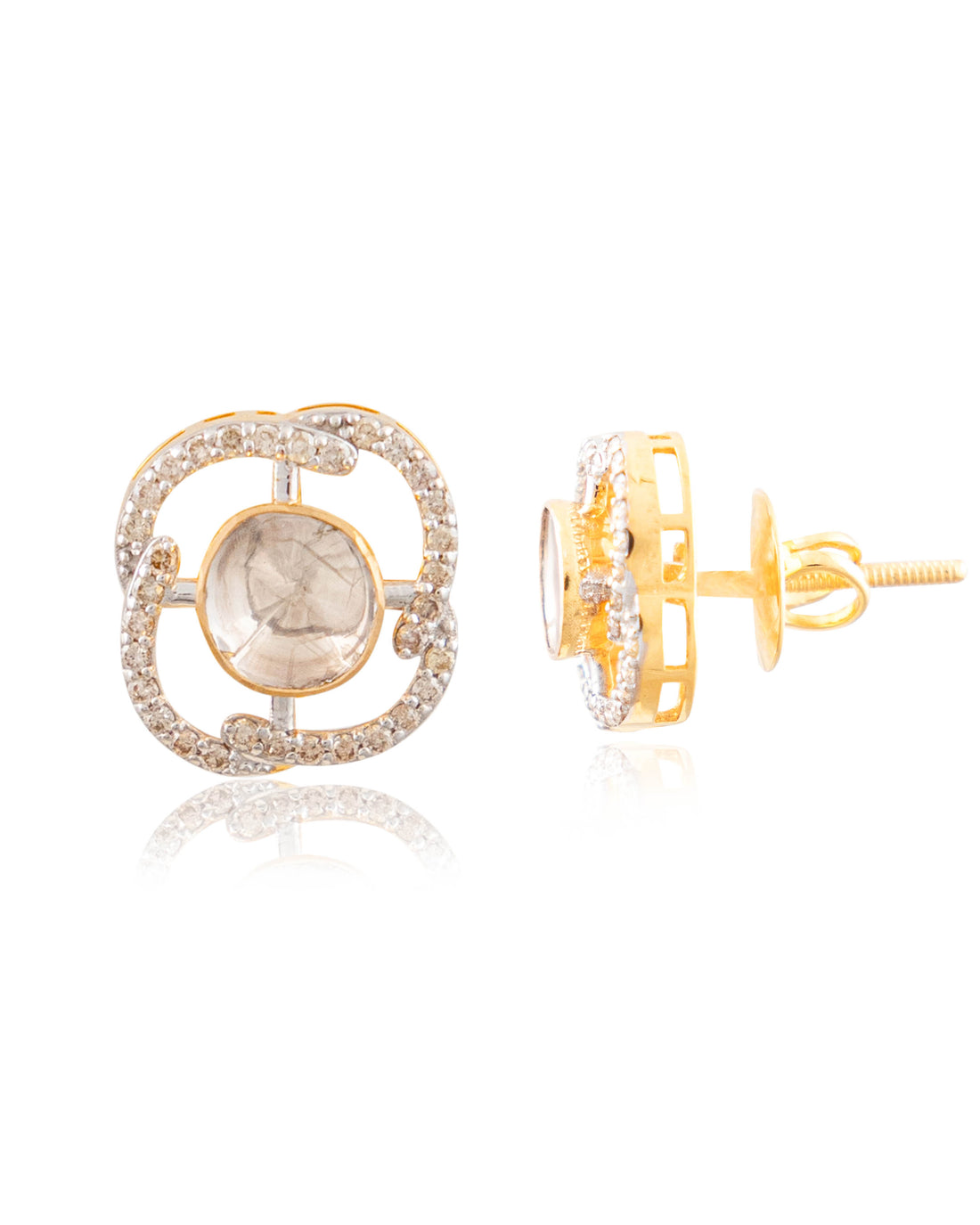 Arifa Pendant And Aarya Tops Polki And Diamond Set