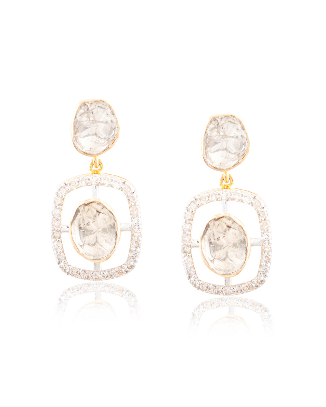 Ishita Choker And Divya Long Earrings Polki And Diamond Set