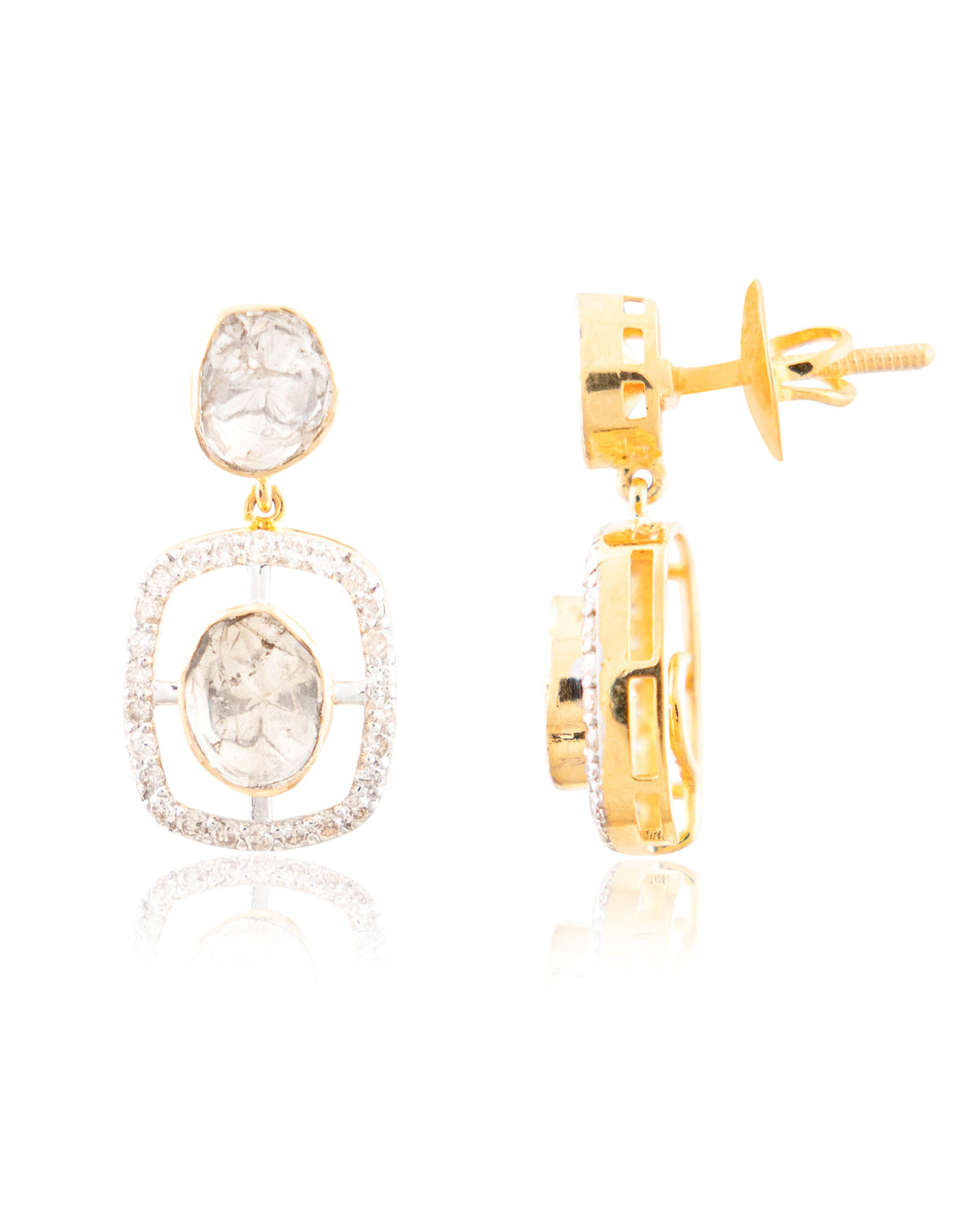 Ishita Choker And Divya Long Earrings Polki And Diamond Set