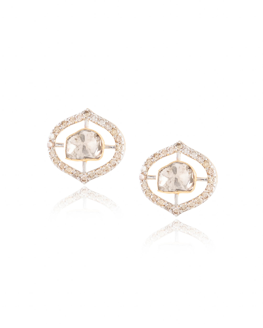 Tanushree Pendant And Bhagyashri Tops Polki And Diamond Set