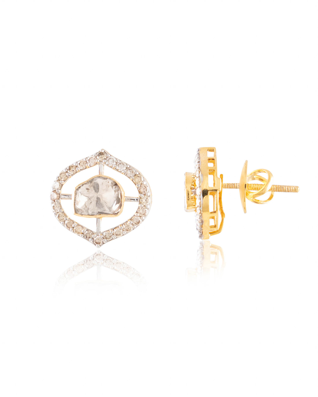 Tanushree Pendant And Bhagyashri Tops Polki And Diamond Set