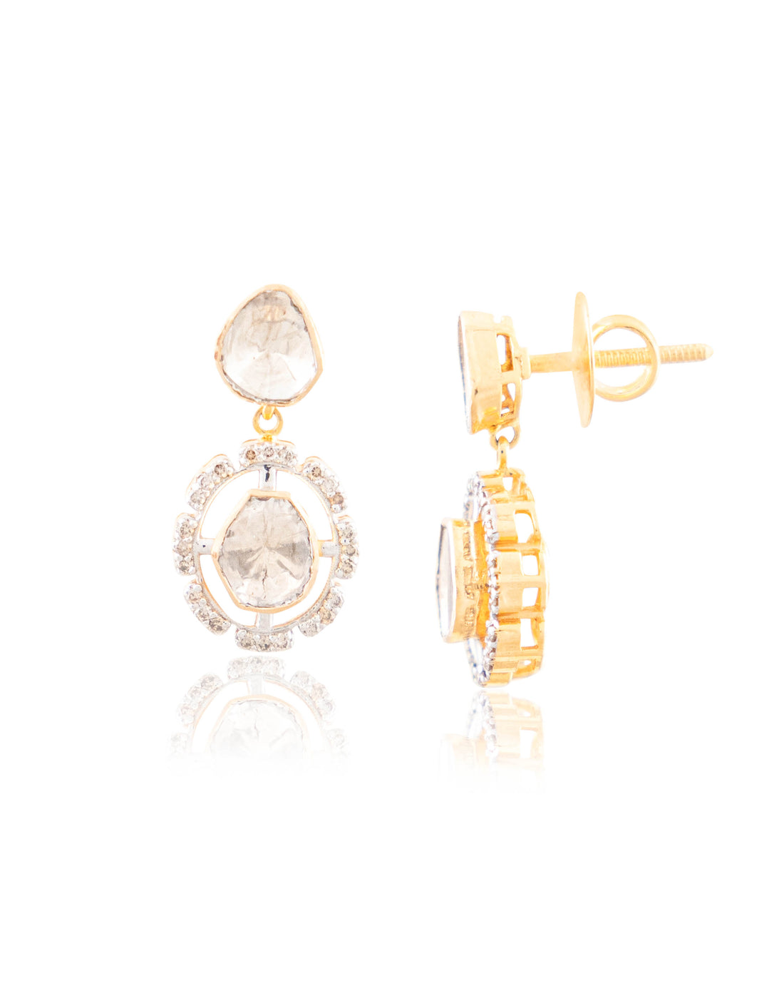 Prerna Choker And Laveena Long Earrings Polki And Diamond Set