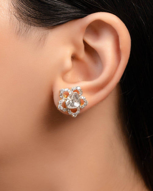Mehwish Polki And Diamond Tops