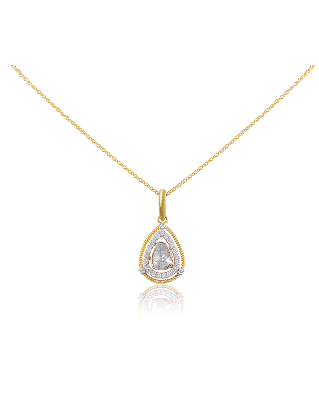 Ursula Polki And Diamond Pendant