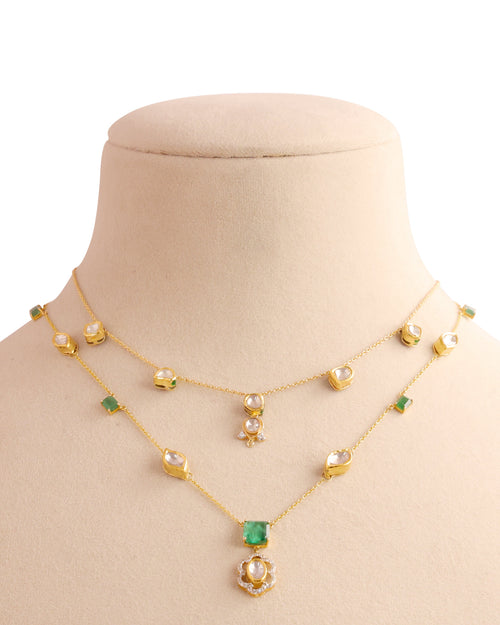 Advita Polki And Diamond Pendant