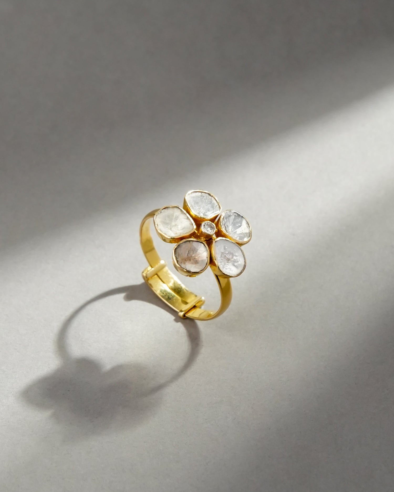 Savora Polki And Diamond Ring