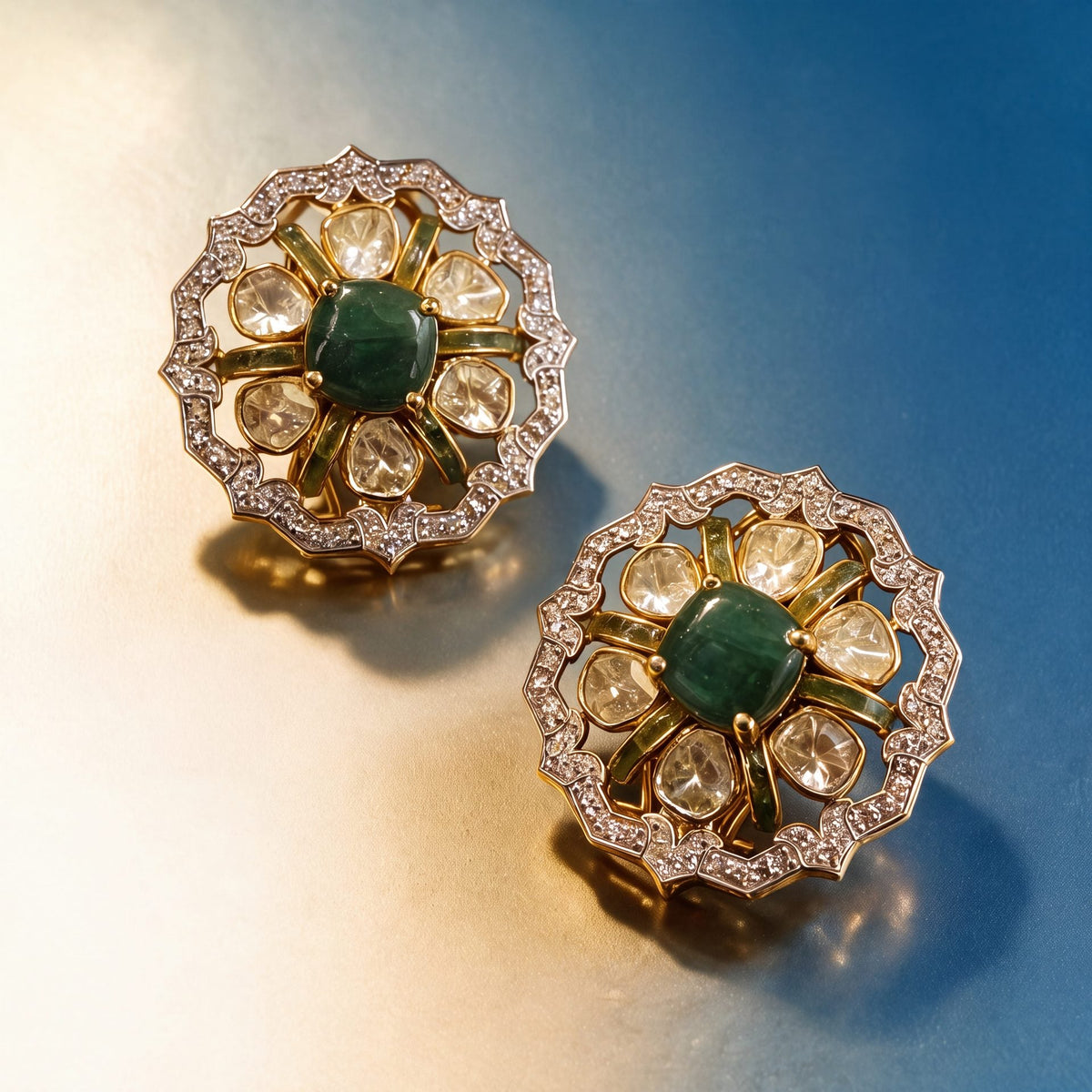 Kashika Polki And Diamond Tops