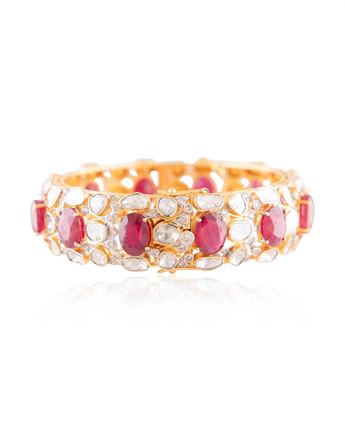 Jyoti Polki And Diamond Bangle