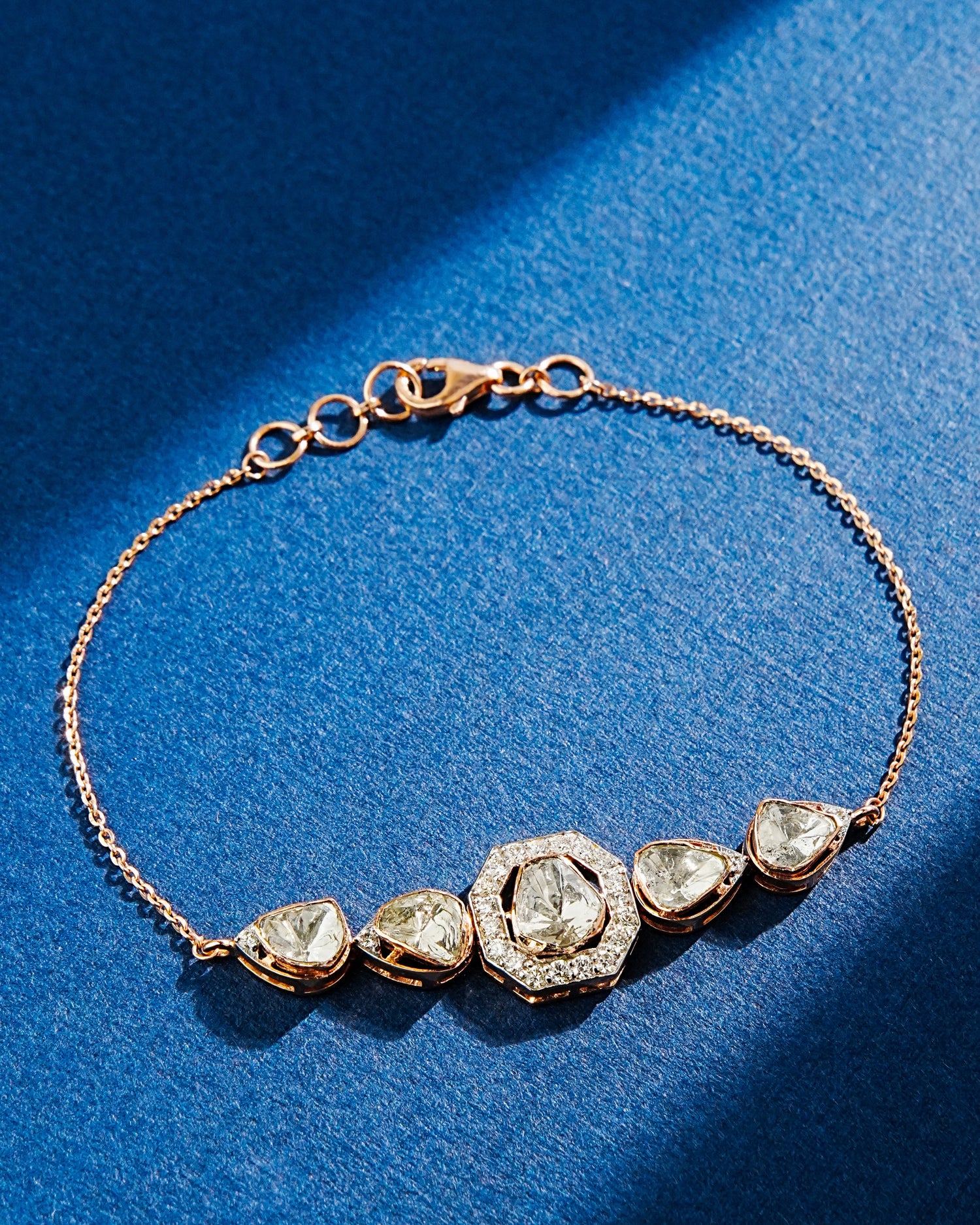 Madhurima Polki And Diamond Loose Bracelet