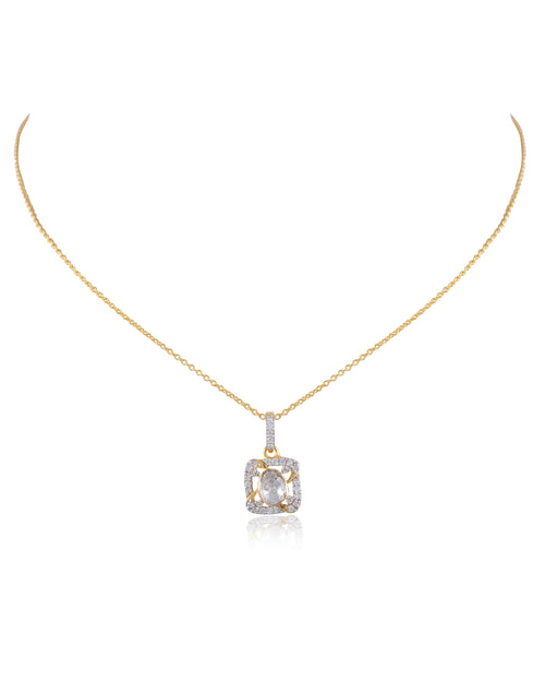 Herminia Polki And Diamond Pendant