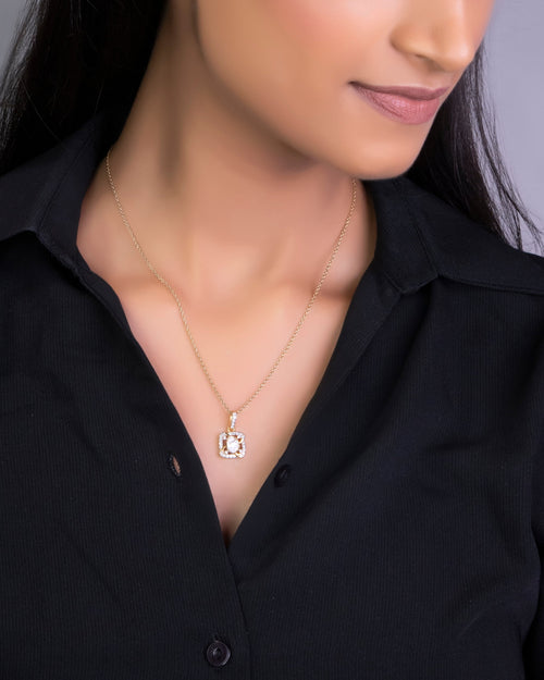 Herminia Polki And Diamond Pendant