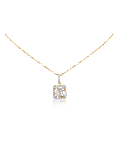 Herminia Polki And Diamond Pendant