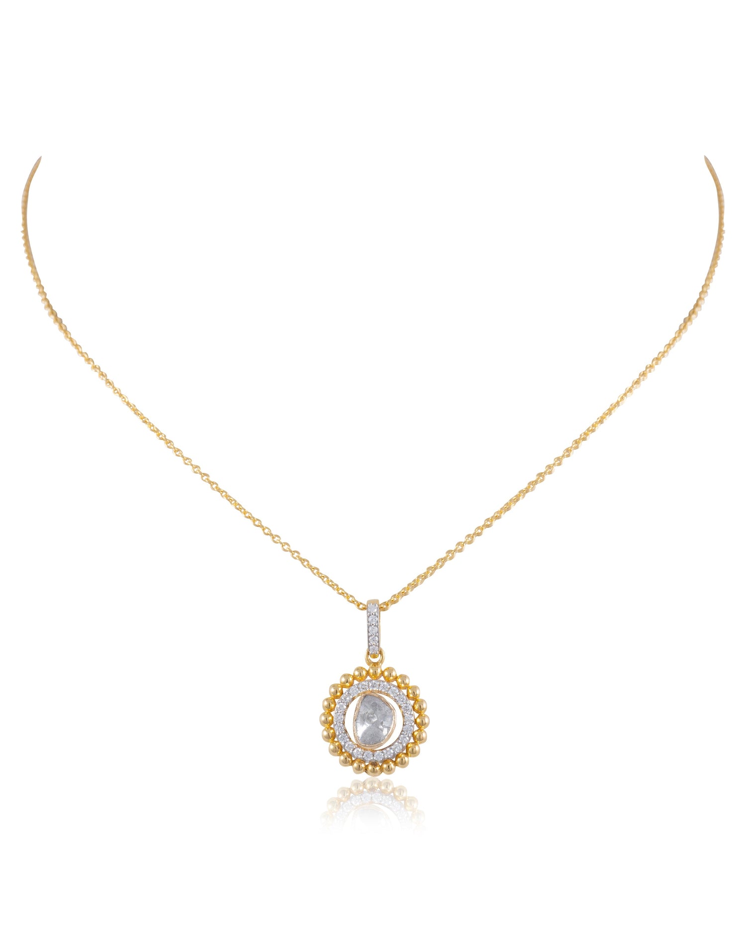 Bethy Polki And Diamond Pendant – Tyaani Jewellery LLP