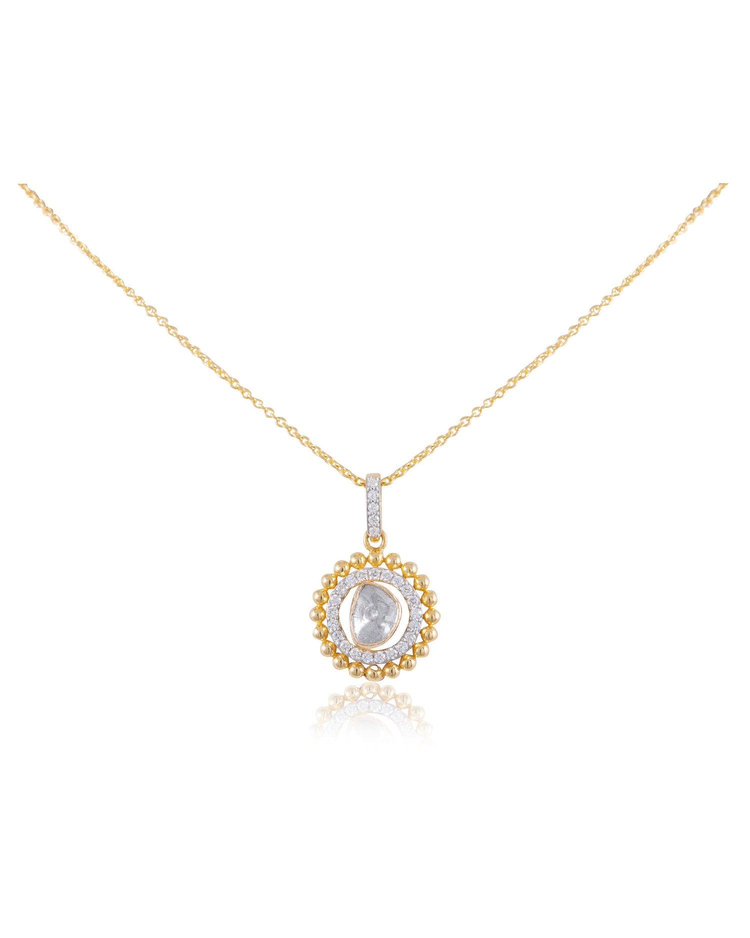Bethy Polki And Diamond Pendant – Tyaani Jewellery LLP