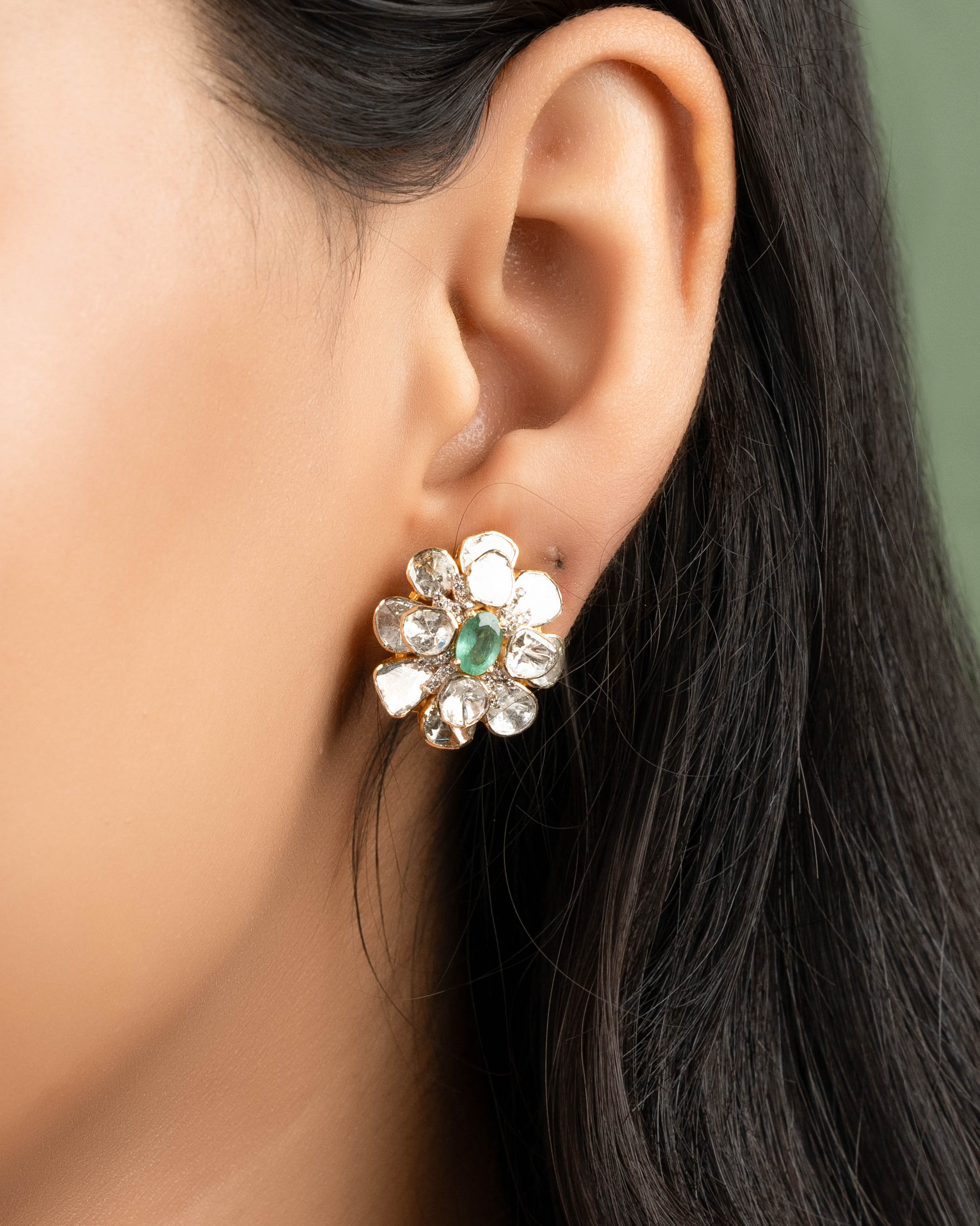 Kaavya Polki And Diamond Tops