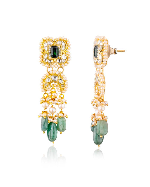 Sandya Polki Long Earrings