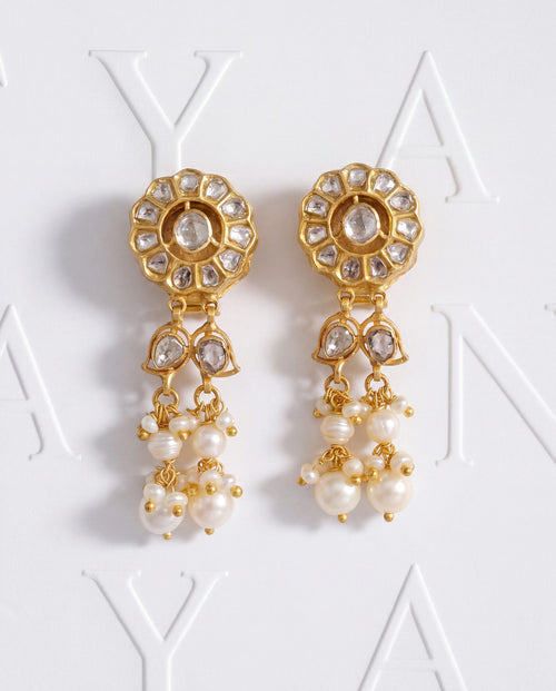 Unnati Polki Long Earrings