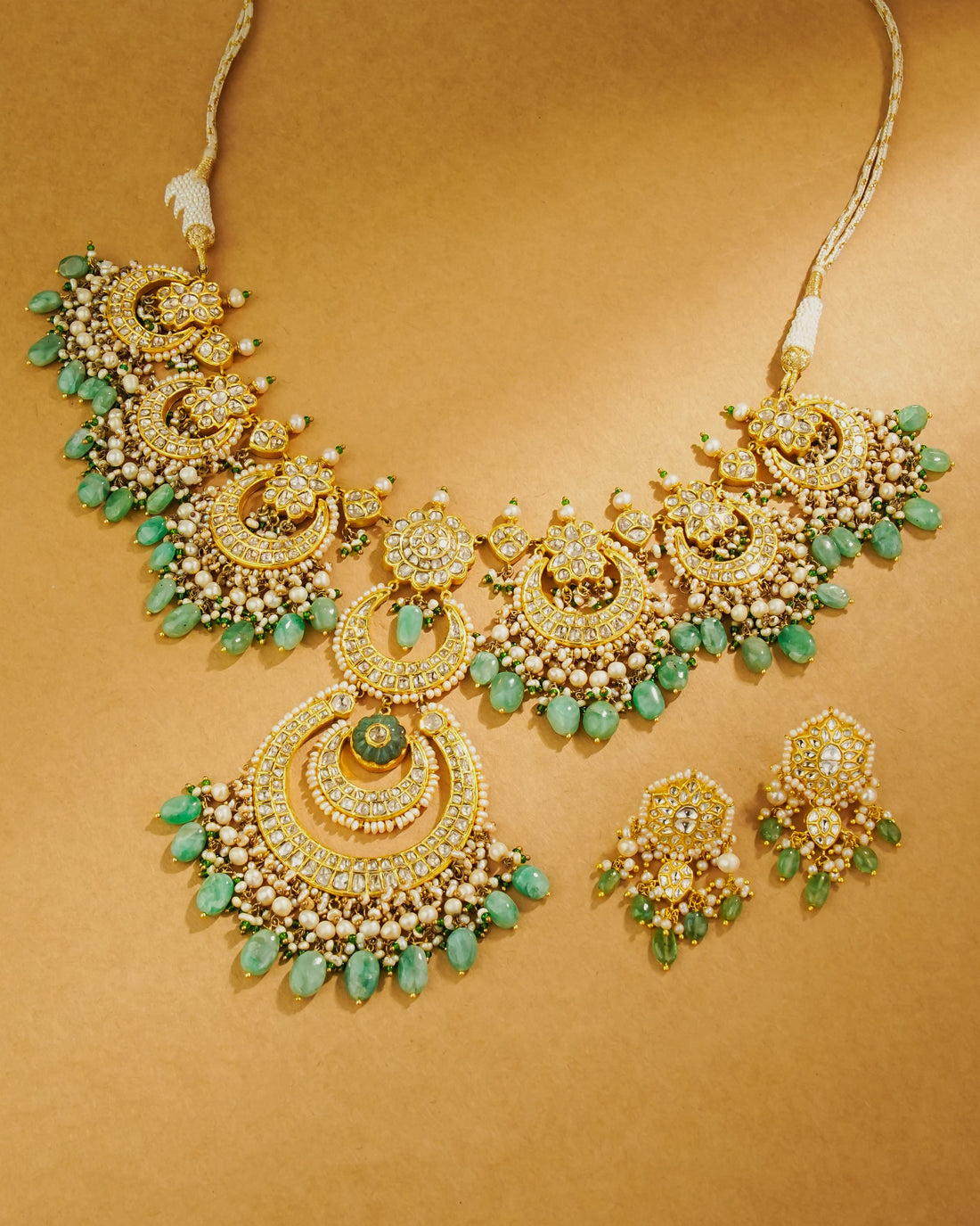 Nisha Polki Long Earrings