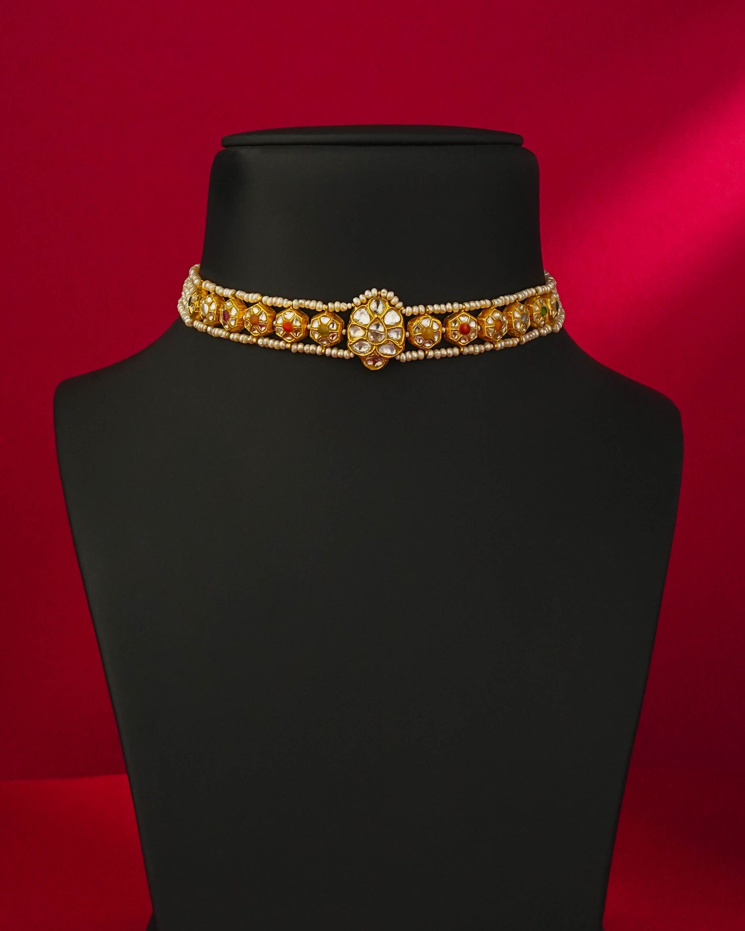 Tiara Polki Bead Choker