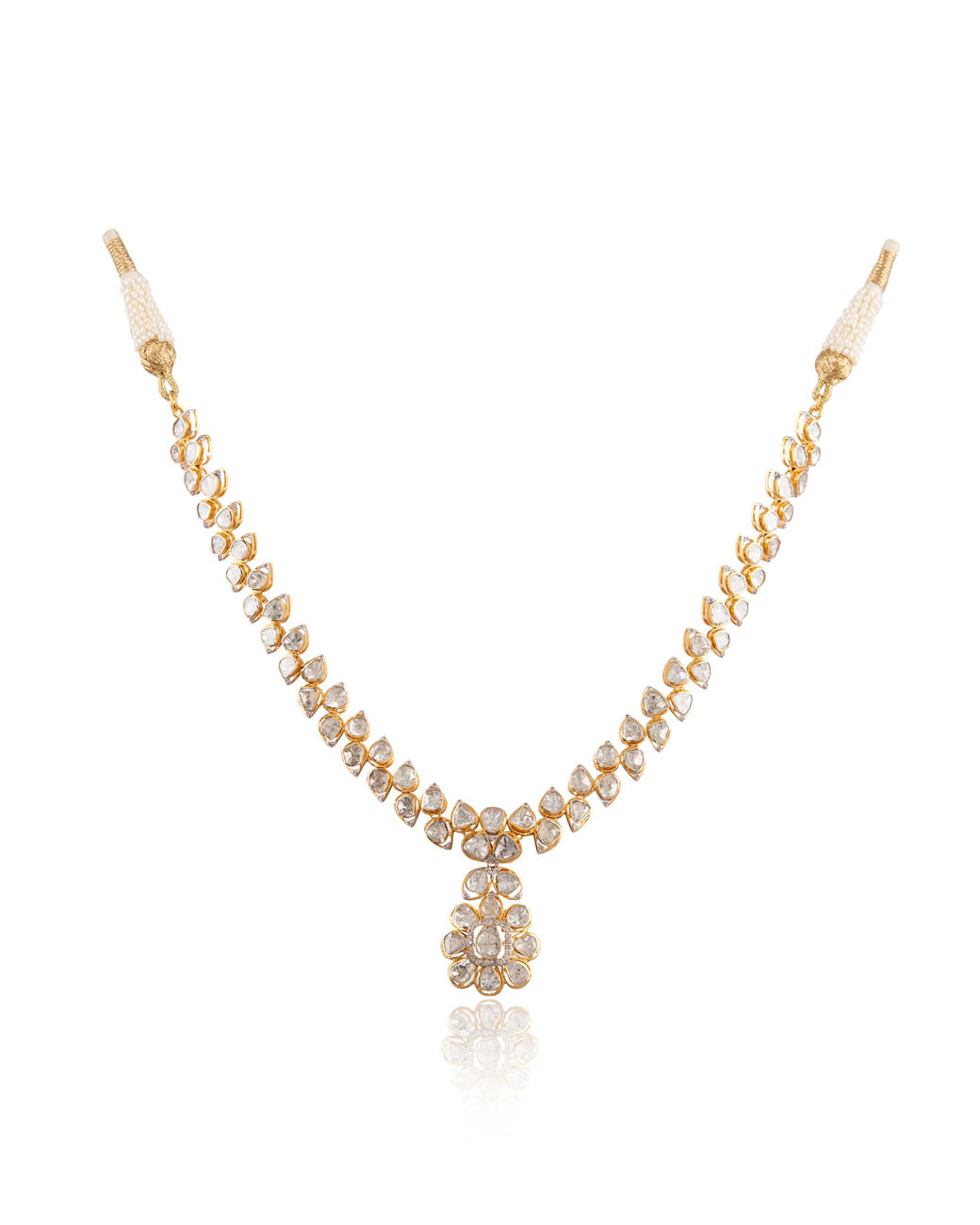 Niharika Polki And Diamond Necklace