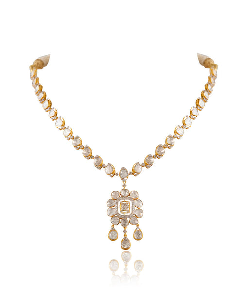 Keira Polki And Diamond Necklace