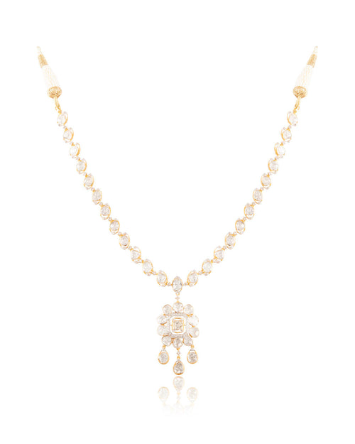 Nikhila Polki And Diamond Necklace