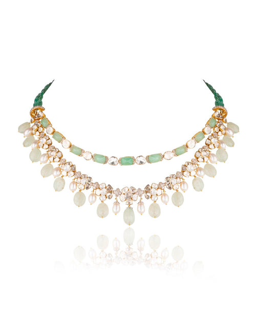 Shalalu Polki And Diamond Necklace - NO ORDERS
