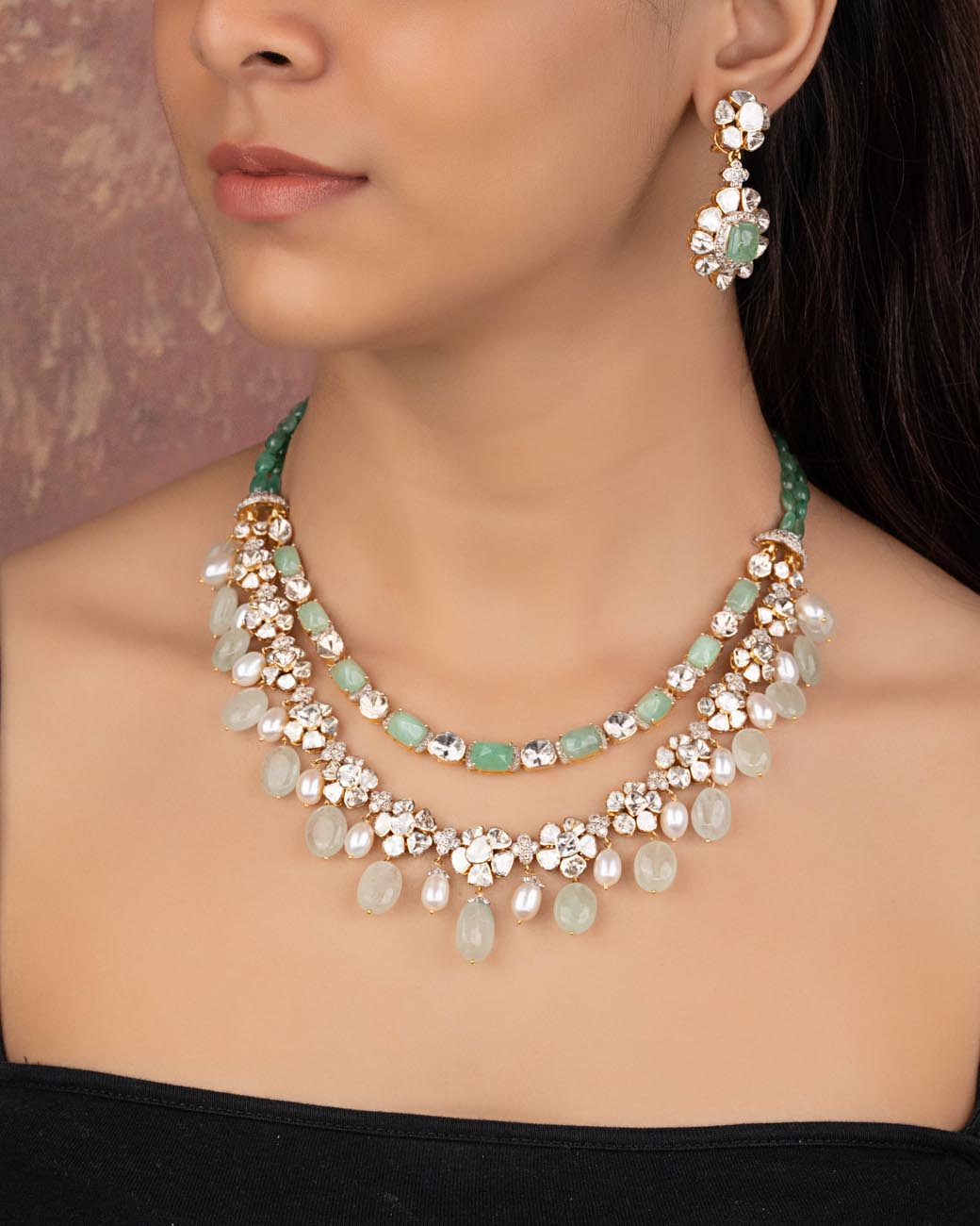 Shalalu Polki And Diamond Necklace - NO ORDERS