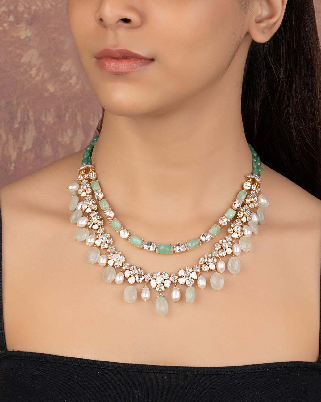 Shalalu Polki And Diamond Necklace - NO ORDERS