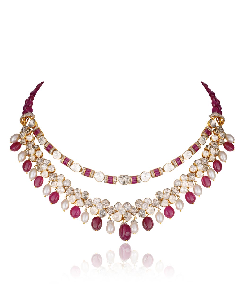 Chloe Polki And Diamond Necklace