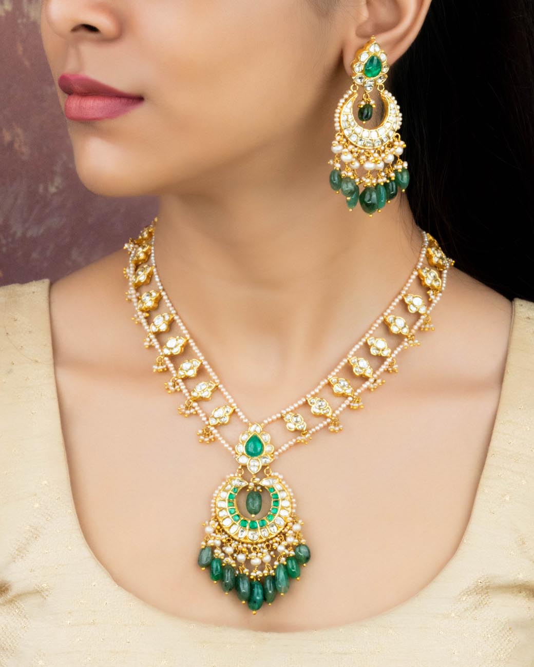 Zara Polki Long Necklace