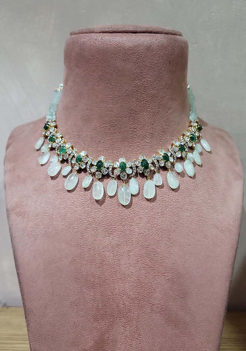 Sahana Polki And Diamond Necklace