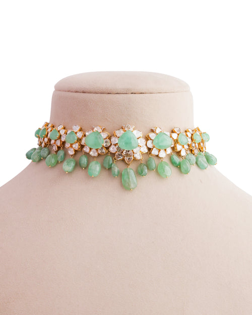 Kanishka Polki And Diamond Necklace