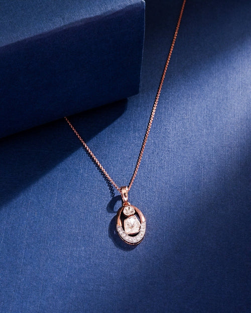 Amruta Polki And Diamond Pendant