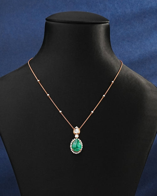Kim Polki And Diamond Pendant
