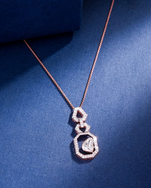 Rishita Polki And Diamond Pendant