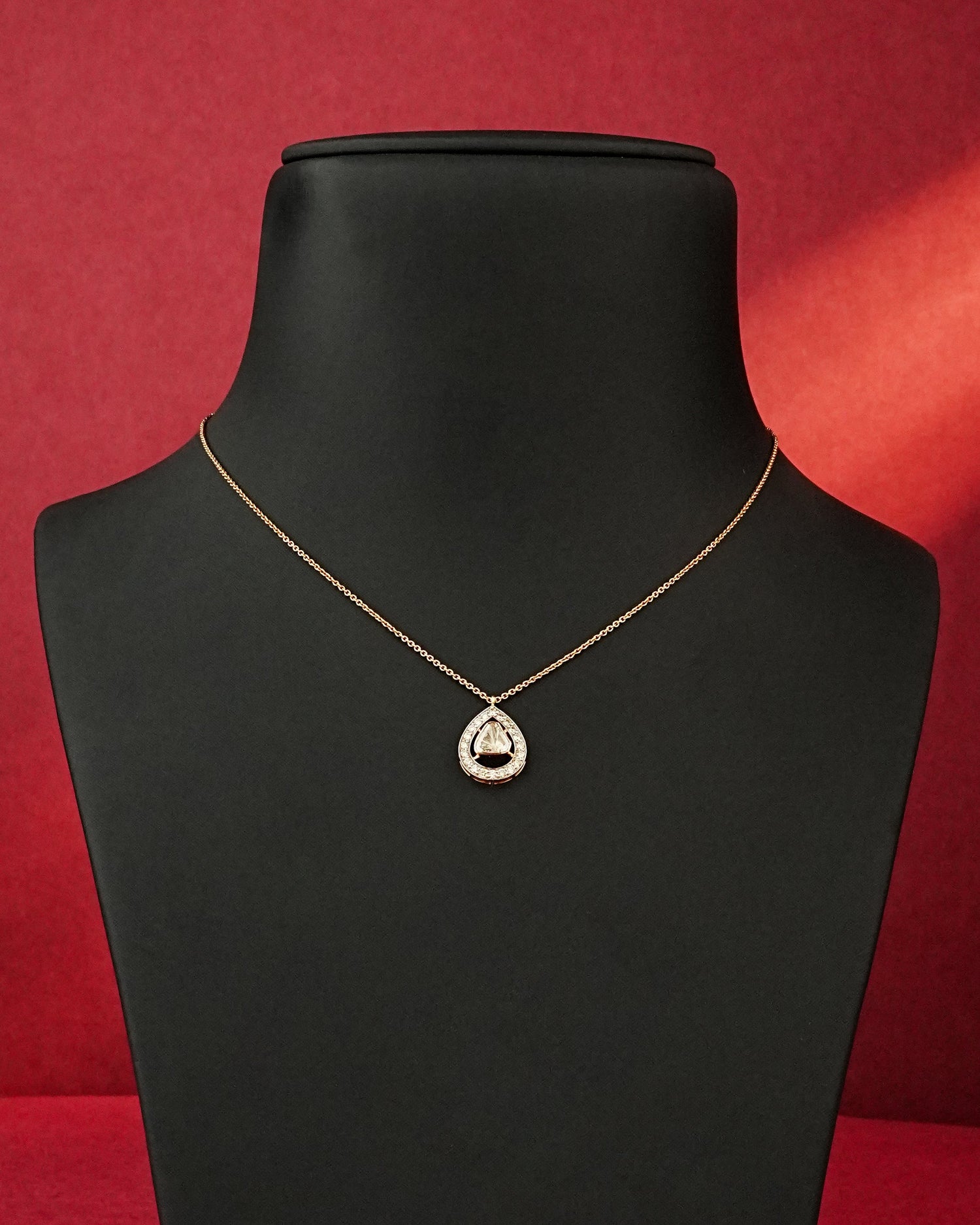 Priti Polki And Diamond Pendant