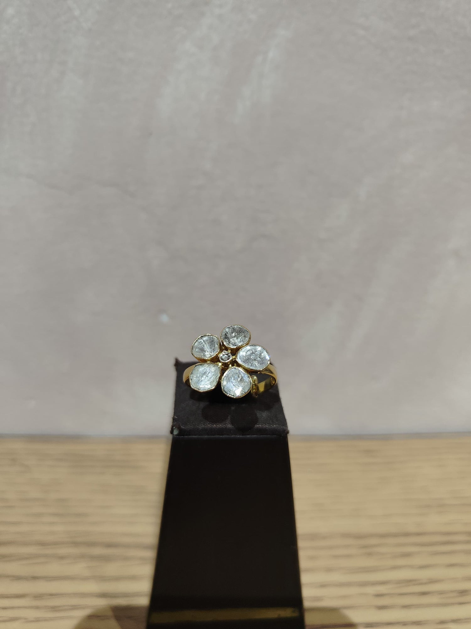 Savora Polki And Diamond Ring