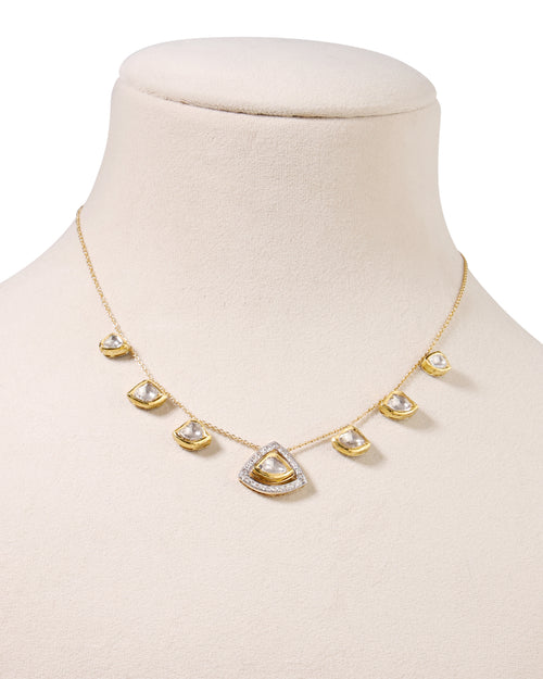 Polki And Diamond Pendant