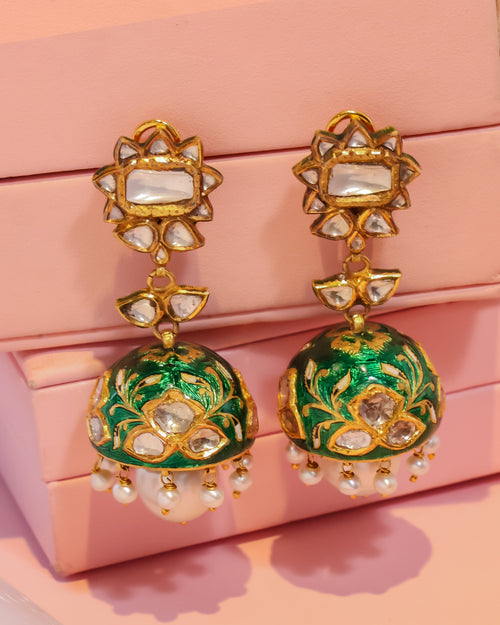 Polki Jhumkas