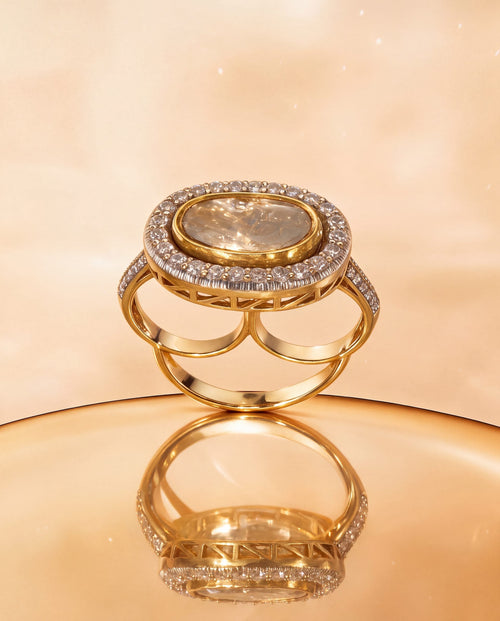Adelora Polki And Diamond Ring