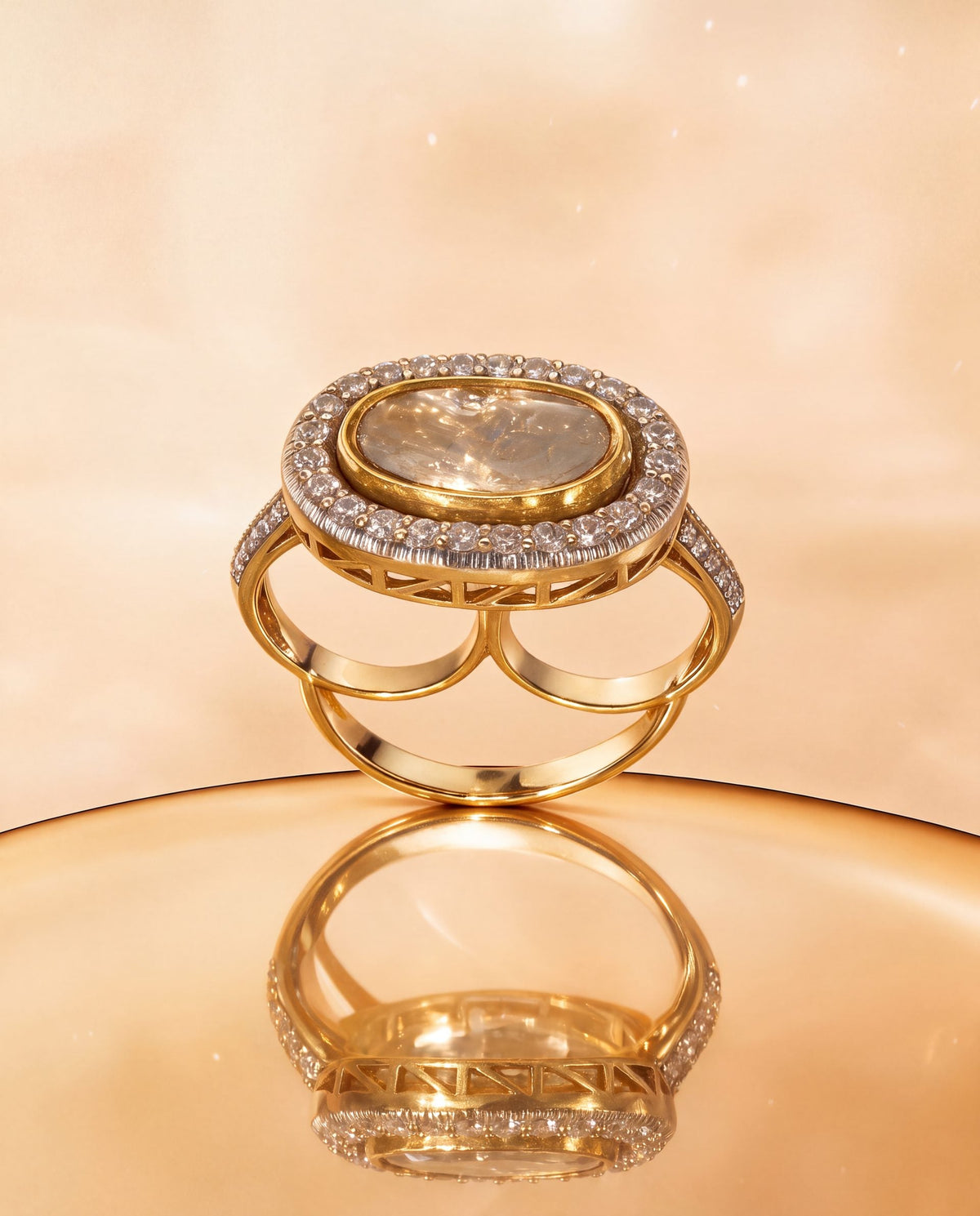 Adelora Polki And Diamond Ring