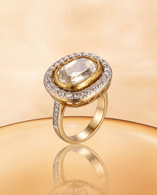 Adelora Polki And Diamond Ring