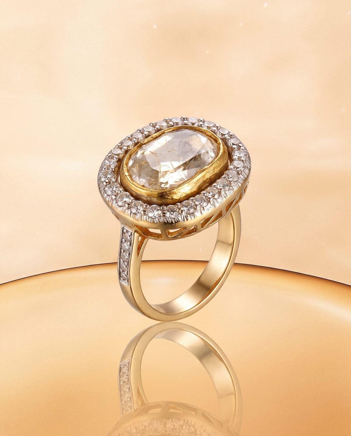 Adelora Polki And Diamond Ring