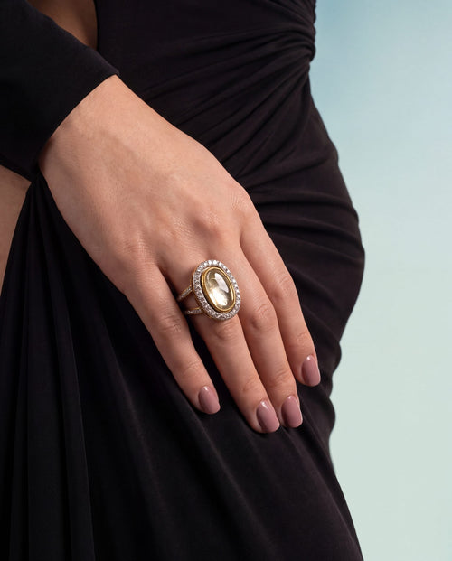 Adelora Polki And Diamond Ring