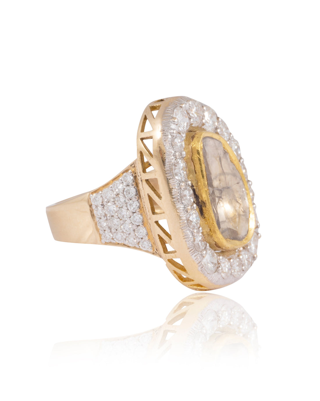 Heina Polki And Diamond Ring