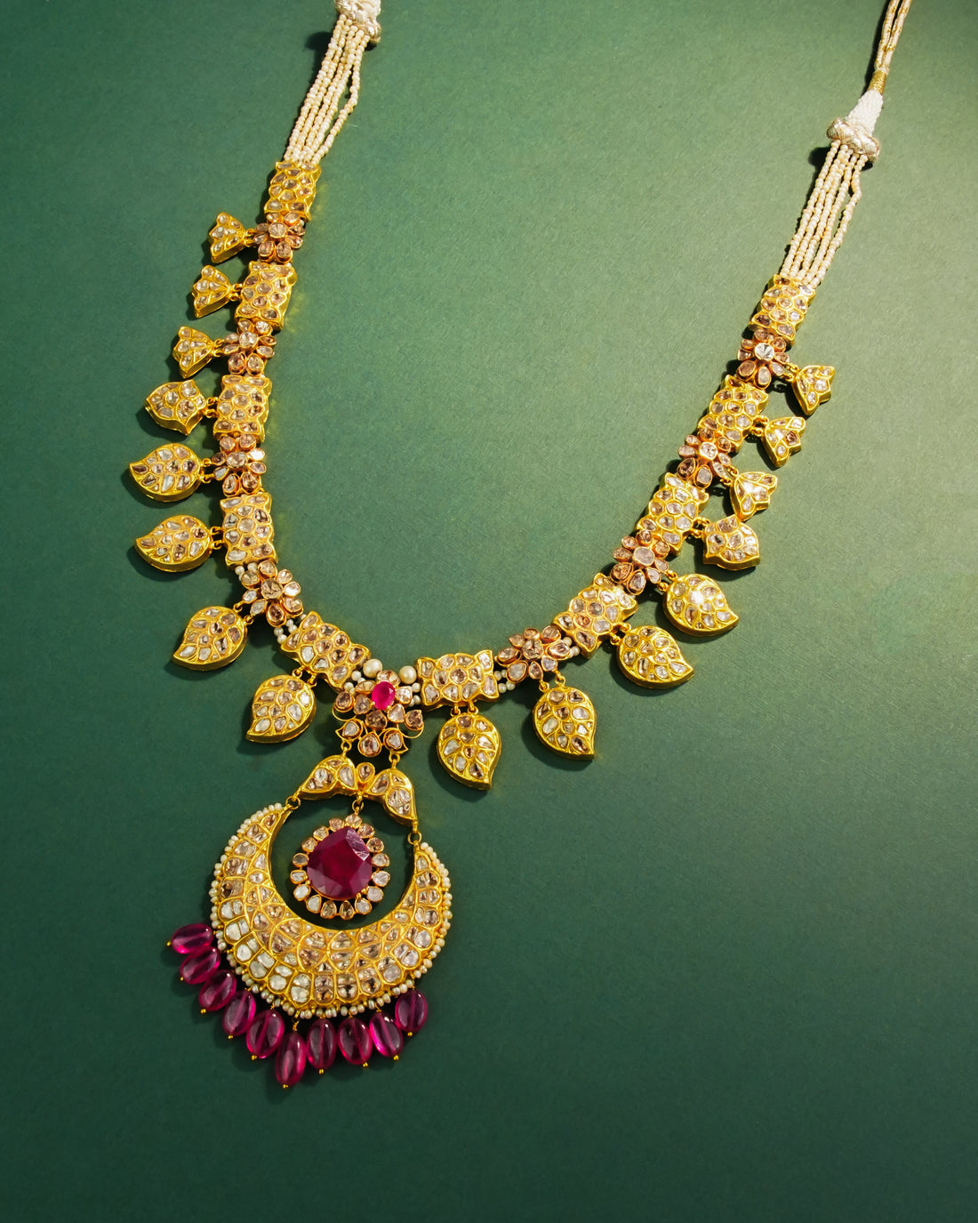 Nirvi Polki Long Necklace