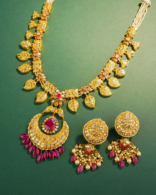 Nirvi Polki Long Necklace
